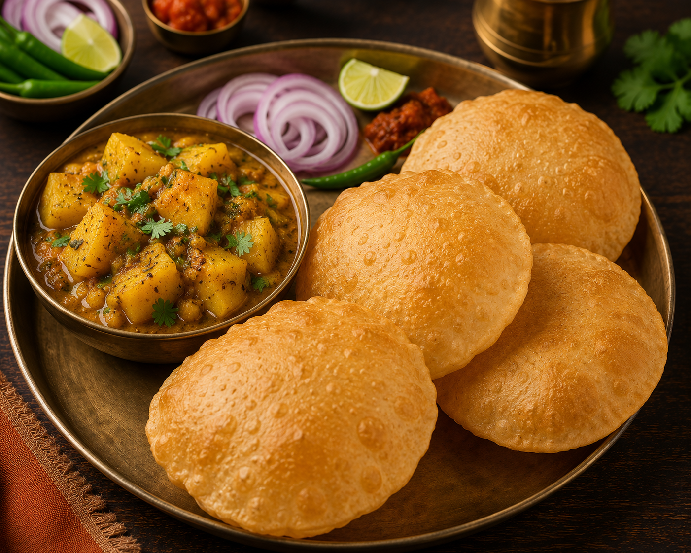 Aloo Poori (6 pcs) by Swaadh