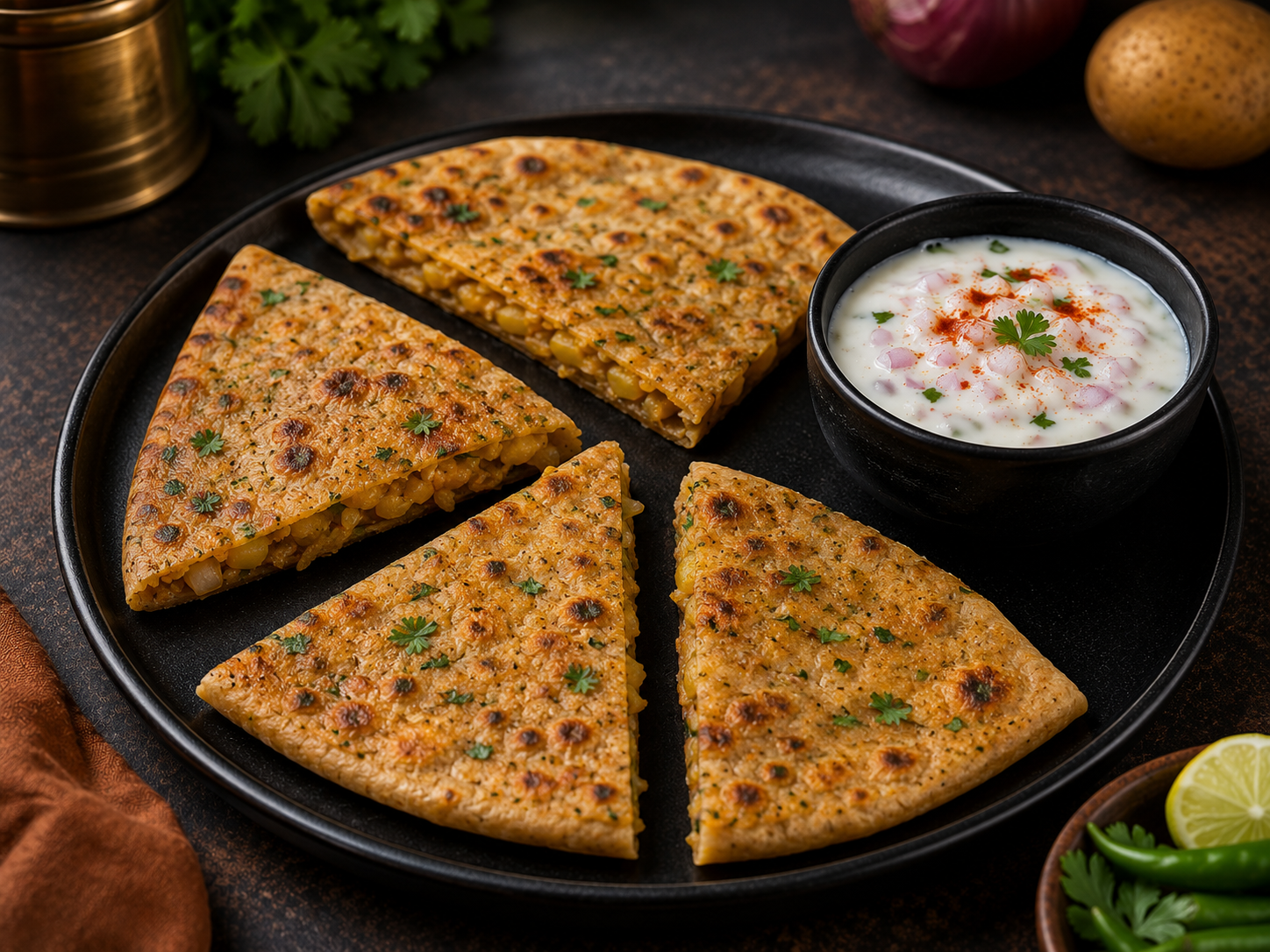 Aloo Pyaaj Mix Paratha (BIG) by Swaadh