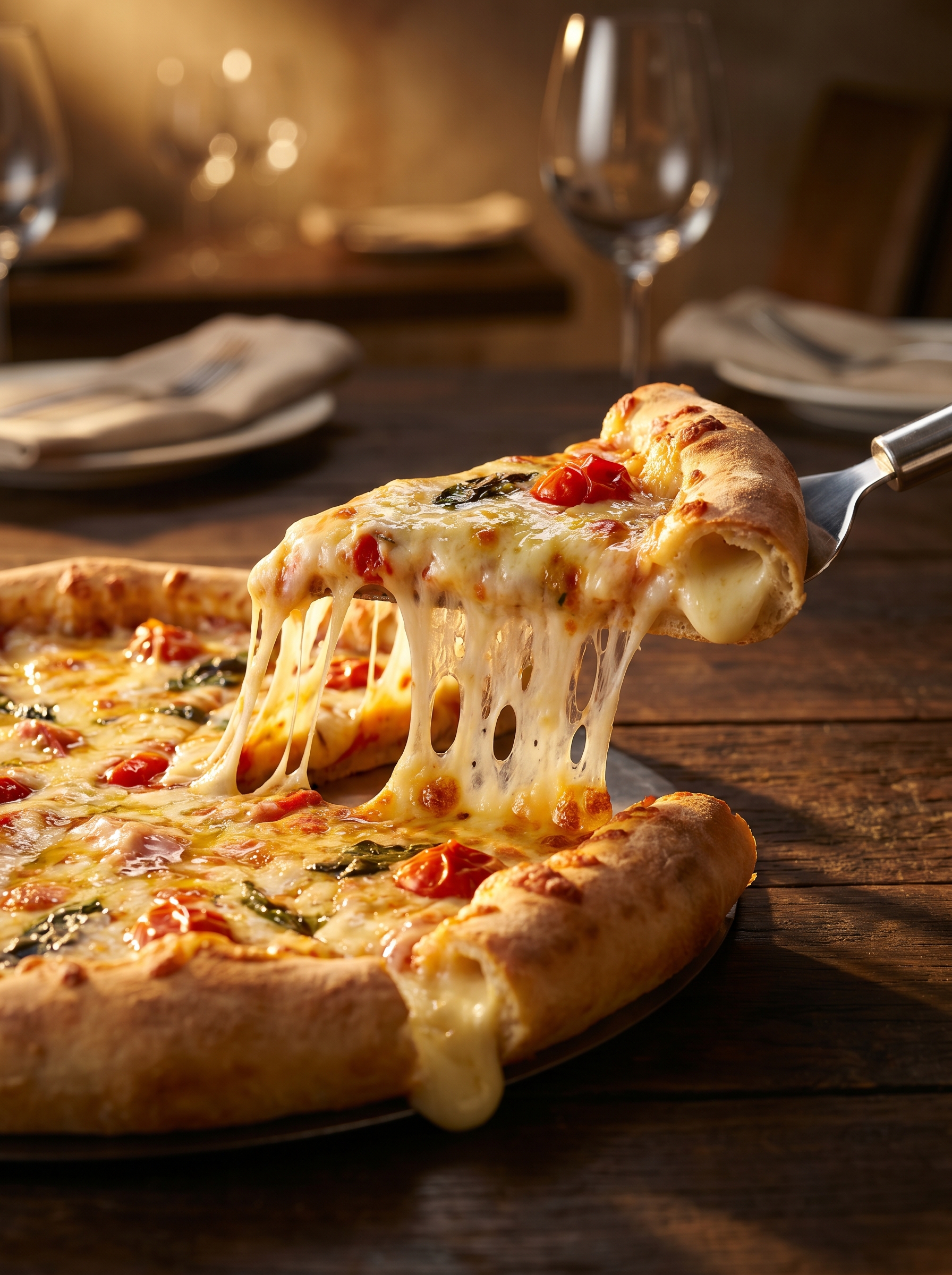 Cheese Burst Pizza by Swaadh