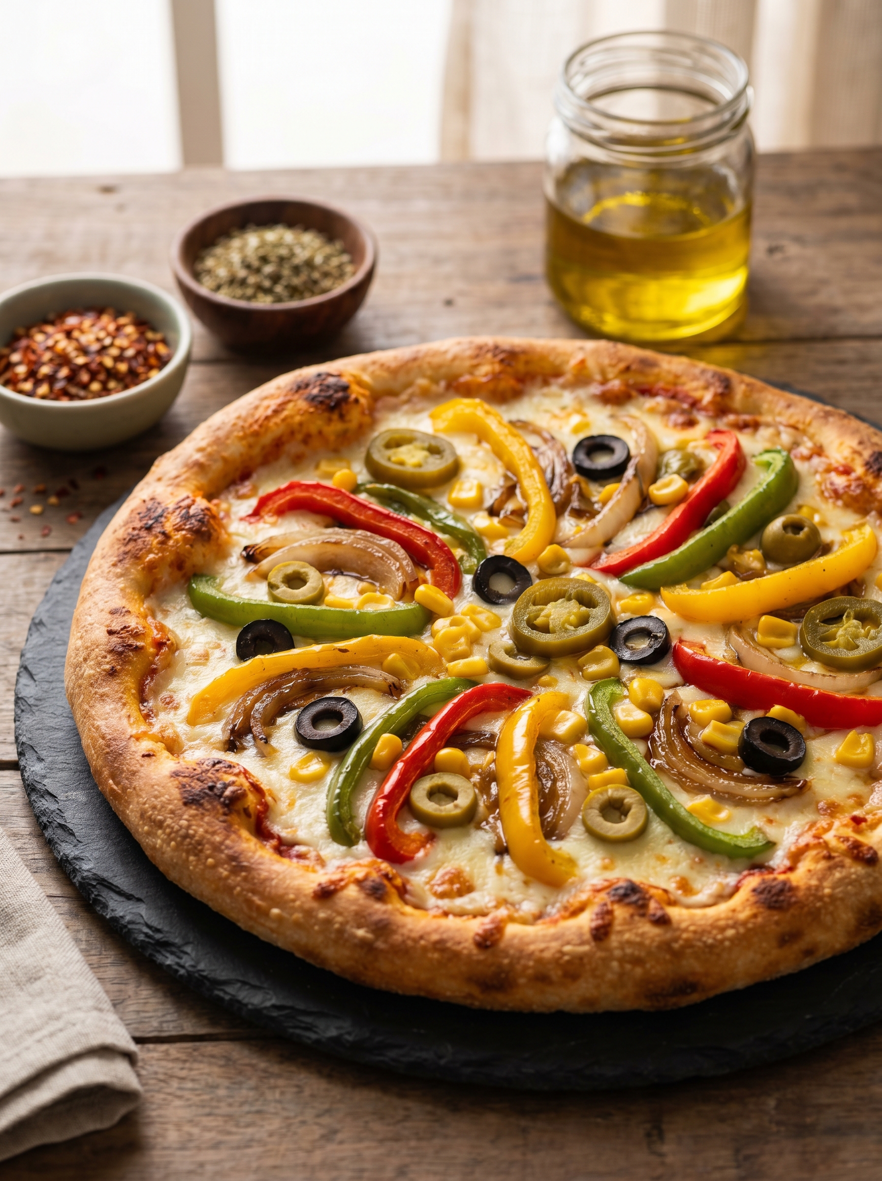 Veg Loaded Pizza by Swaadh